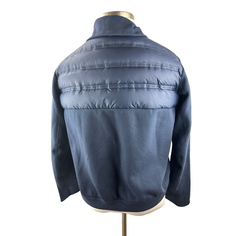 NIKE Tech Fleece Puffer Aeroloft Bomber Jacket Navy Goose Down 804982-423 Large - Picture 9 of 15